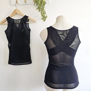 2 Pack Kymaro Tummy Control Body Shaper Black Slimming Tank Tops Compression